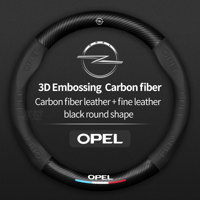 Car Steering Wheel Cover Anti Slip Breathable - Para Opel OPCline ASTRA CORSA INSIGNIA