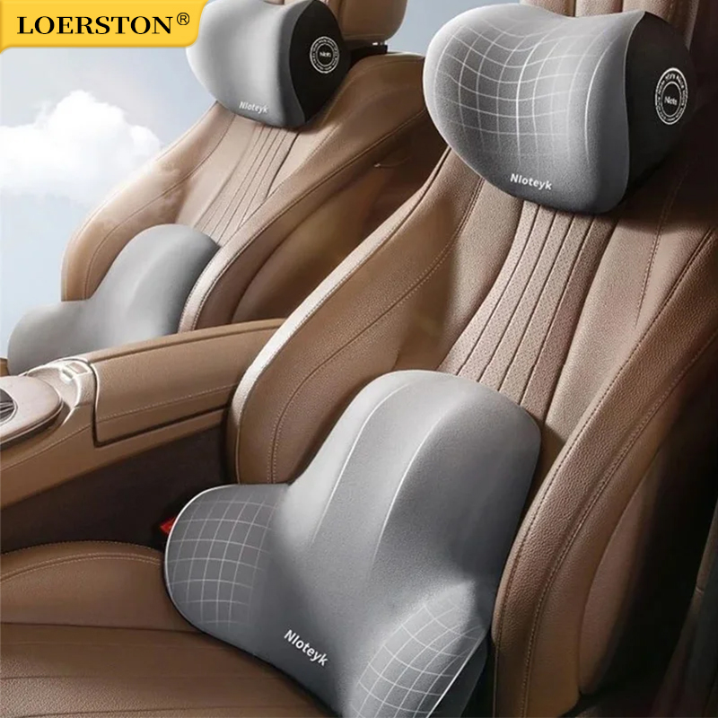 Memory Foam Car Neck Pillow Lumbar Support - Cojín de espuma viscoelástica para el