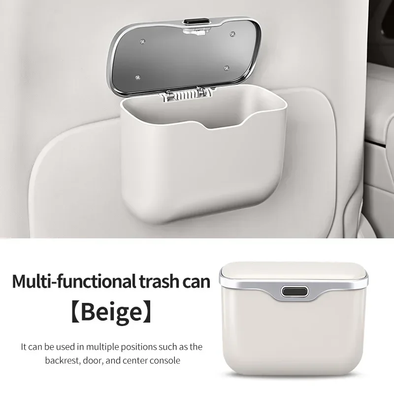 Cubo de basura para coche, por - Waterproof Car Trash Can With Lid reseña y precio