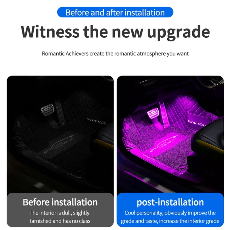 Tira de Luces LED de Neón para - Led Ambient Interior Car Lights App Control reseña y precio