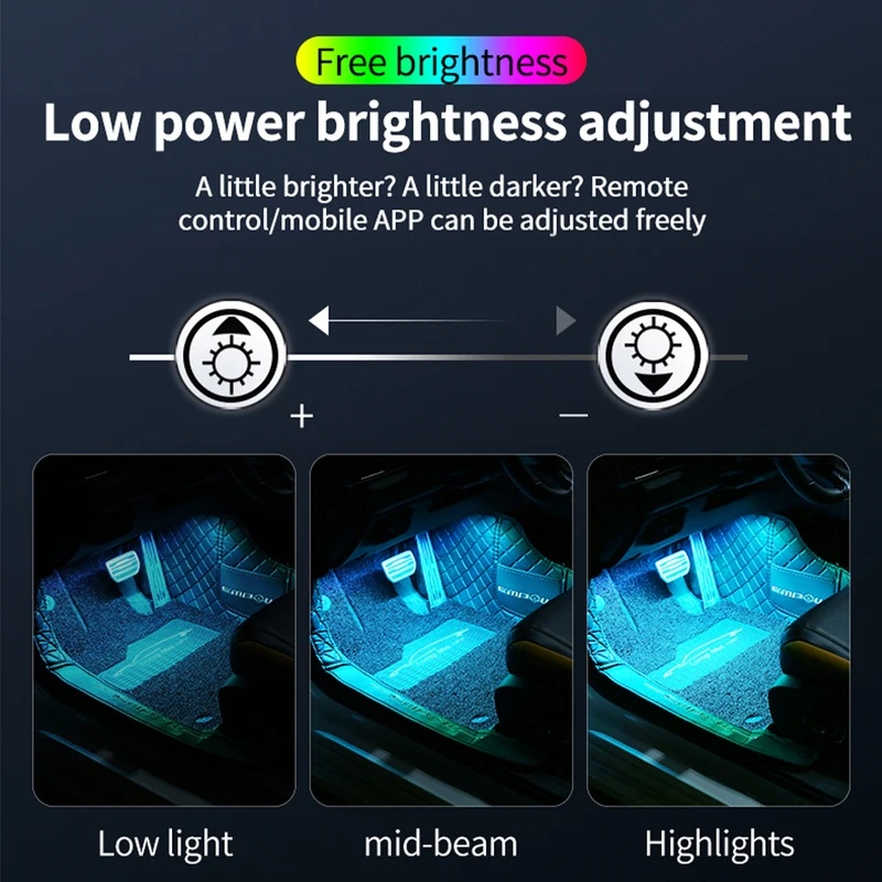 Tira de Luces LED de Neón para - Led Ambient Interior Car Lights App Control reseña y precio