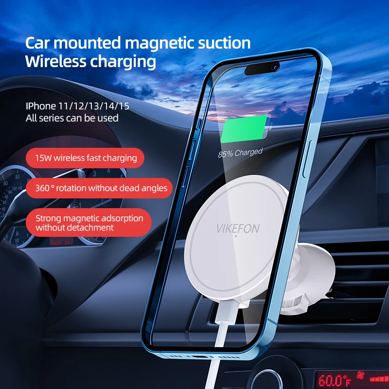 Cargador Inalámbrico Magnético - Wireless Car Charger Mount Fast Charging reseña y precio