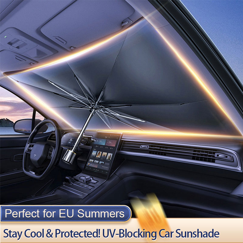 Parasol para coche, parabrisas - Car Sunshade Windshield Umbrella Foldable reseña y precio