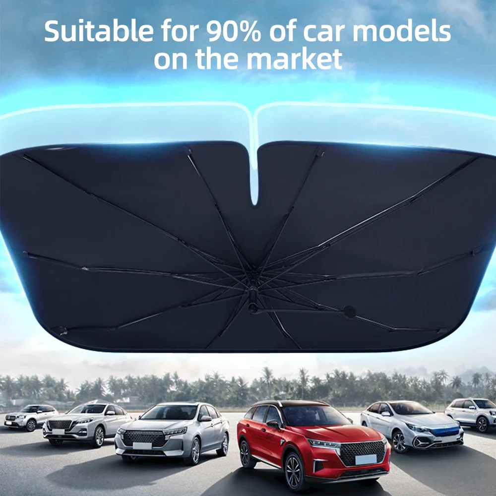 Parasol para coche, parabrisas - Car Sunshade Windshield Umbrella Foldable reseña y precio