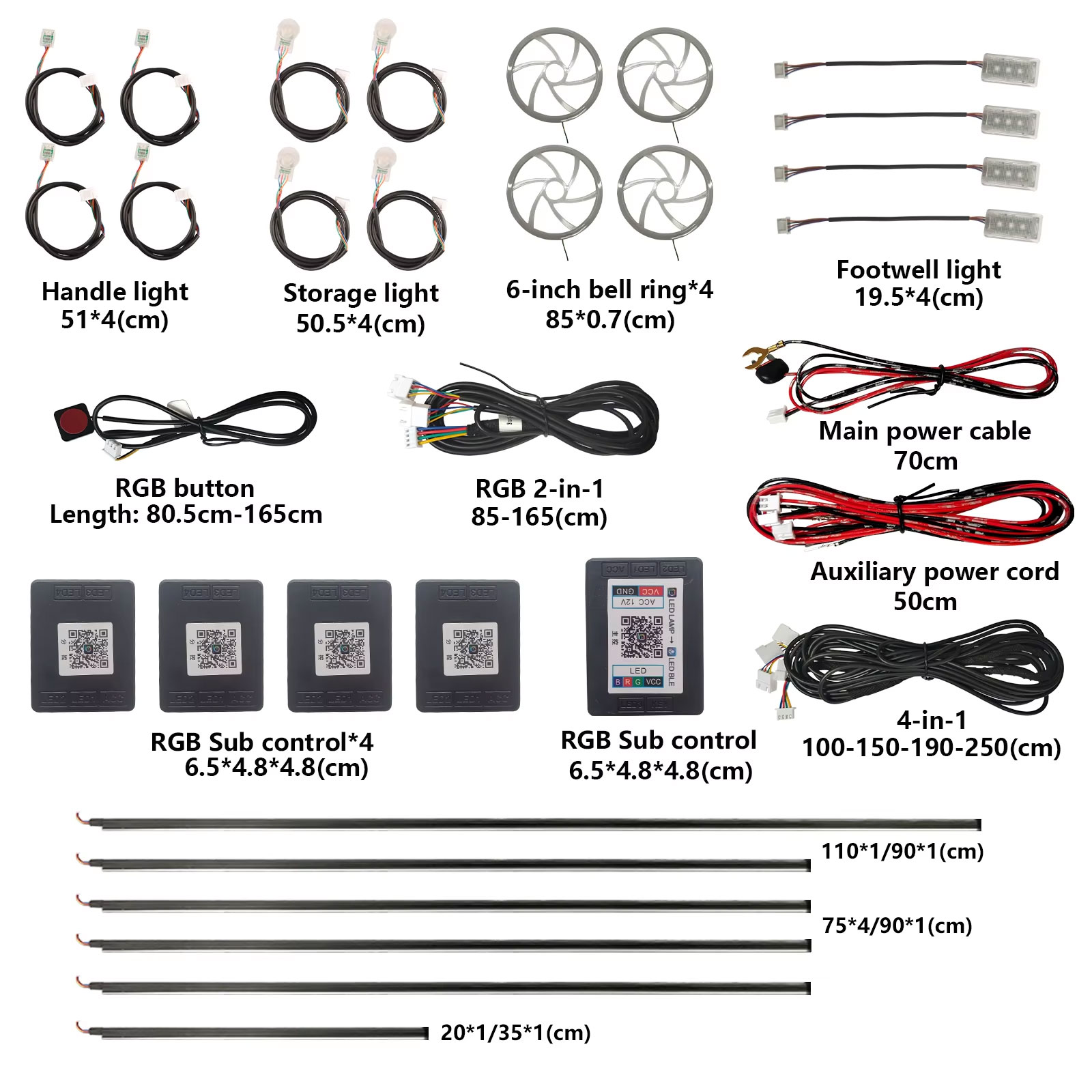 Tiras LED de Control para Ilum - Led Ambient Interior Car Lights App Control reseña y precio
