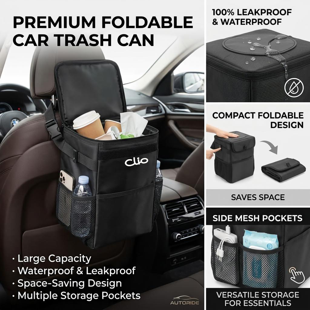 Bolsa de almacenamiento imperm - Waterproof Car Trash Can With Lid reseña y precio